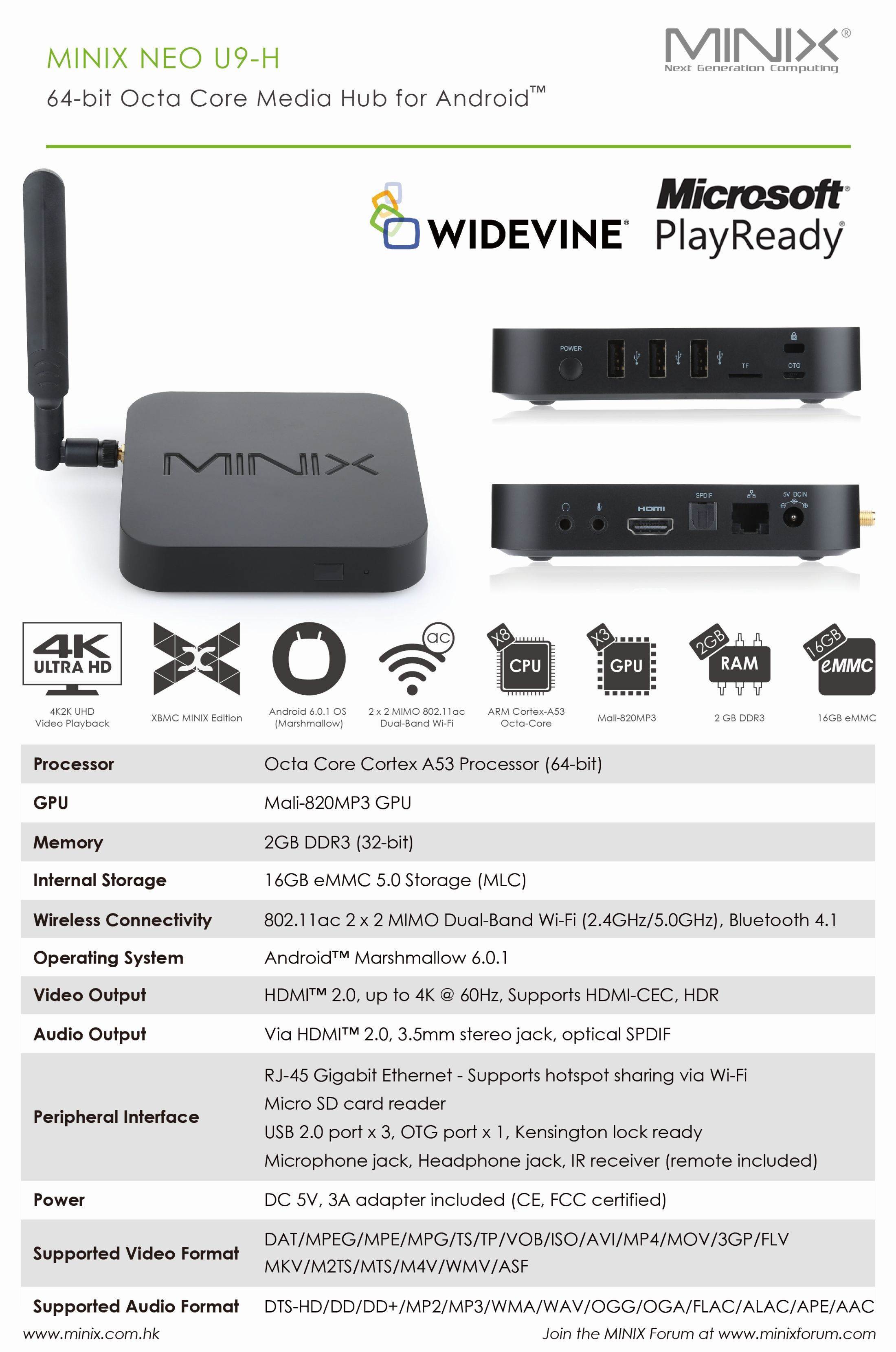 Minix NEO U9-H купить