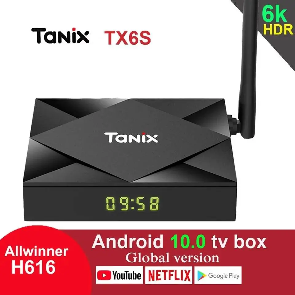 Смарт ТВ Приставка Tanix TX6S 4/64GB Android 10.0 ALLWINNER H616 