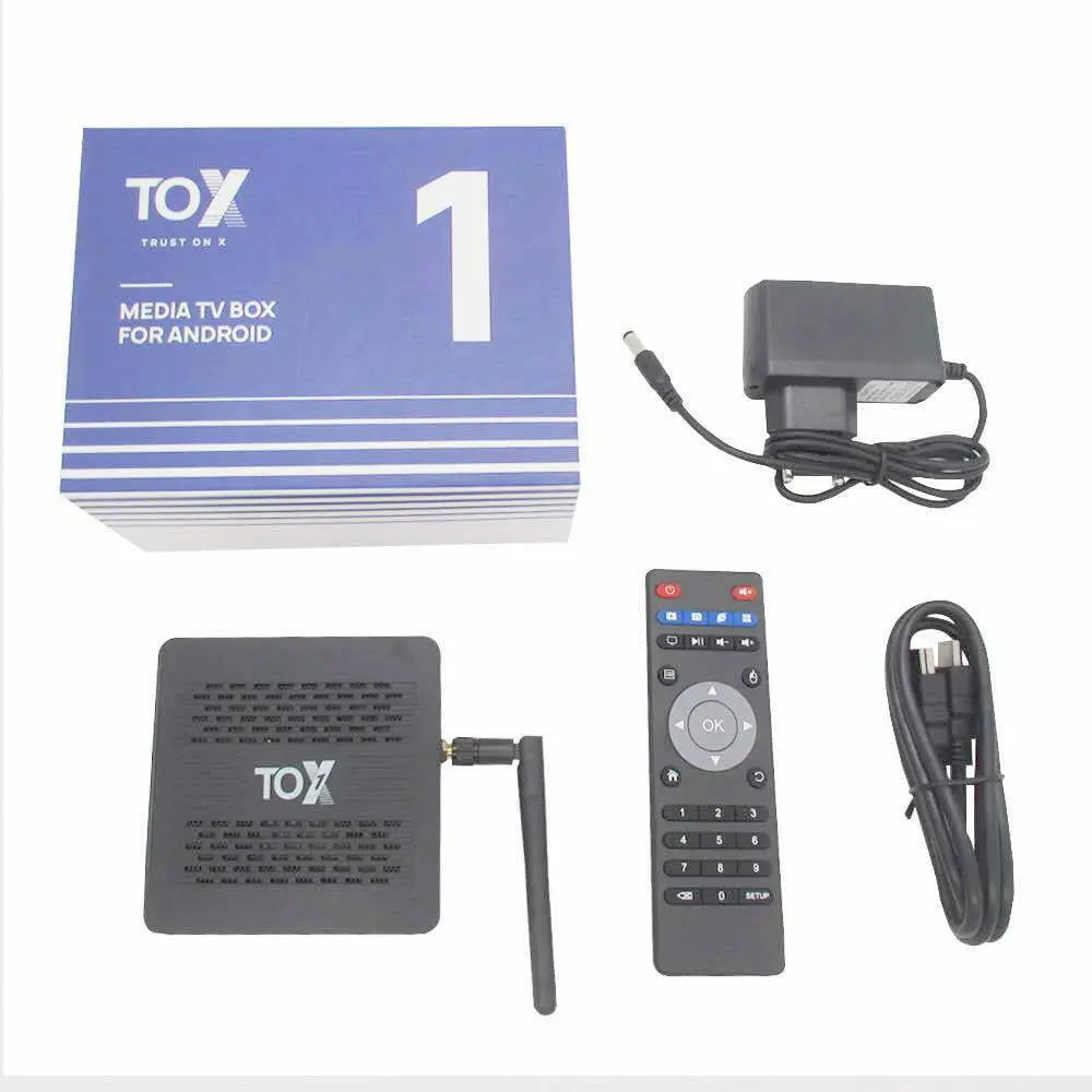 Комплектация приставки TOX1 tv box